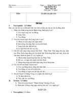 Đề kiểm tra 15 phút văn 6