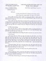 V/v qui định hồ sơ chuyên môn bậc trung học.