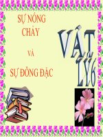 bài giảng vật lý 6 bài 24 sự nóng chảy và sự đông đặc