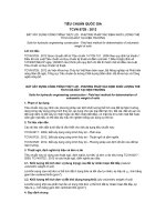 TIÊU CHUẨN QUỐC GIA TCVN 8729 : 2012 ĐẤT XÂY DỰNG CÔNG TRÌNH THỦY LỢI - PHƯƠNG PHÁP XÁC ĐỊNH KHỐI LƯỢNG THỂ TÍCH CỦA ĐẤT TẠI HIỆN TRƯỜNG