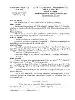 ĐỀ THI CHUYÊN SINH HƯNG YÊN VÀO 10- 2011