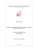 NGHIÊN CỨU MỘT SỐ GIAO THỨC TRONG ASON VÀ THỰC TẾ ỨNG DỤNG TẠI CÔNG TY VTN