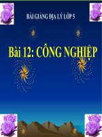 bài giảng địa lý 5 bài 12 công nghiệp