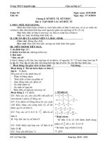 Giáo án đại số lớp 7