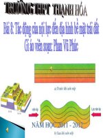 Bài 8: Tác động cũa nội lực đến địa hình bề mặt trái đất