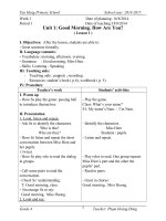 Giáo án Tiếng Anh lớp 4 chuẩn KTKN