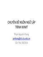 Lớp hàm và đối tượng hàm chuyên đề NNLT