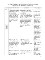 Giáo án Mầm non tuần 1