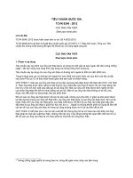 TIÊU CHUẨN QUỐC GIA TCVN 9246 : 2012 CỌC ỐNG VÁN THÉP