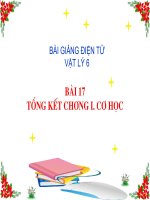 bài giảng vật lý 6 bài 17 tổng kết chương i cơ học
