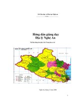 Hướng dẫn dạy Địa Lí Nghệ An