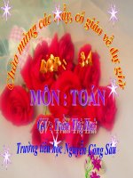 Toán 3.Luyện tập. Tiết 5. Tuần 3