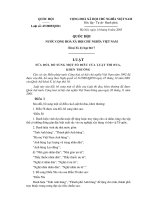 Luật sửa đổi bổ sung thi đua khen thưởng