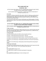 TIÊU CHUẨN QUỐC GIA TCVN 8720 : 2012 ĐẤT XÂY DỰNG CÔNG TRÌNH THỦY LỢI - PHƯƠNG PHÁP XÁC ĐỊNH CÁC ĐẶC TRƯNG CO NGÓT CỦA ĐẤT TRONG PHÒNG THÍ NGHIỆM