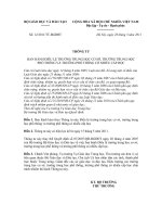 Điều lệ trường trung học 2011