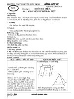 Giáo án HÌNH HỌC 12 (chương trình chuẩn)