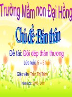 KPKH ĐÔI  DÉP THÂN THƯƠNG