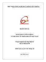 MẠNG HỘI TỤ BĂNG RỘNG VÀ PHƯƠNG ÁN TRIỂN KHAI Ở VIỆT NAM