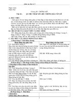 Giáo án đại số 7 kì II chuẩn