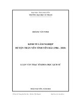 kinh tế lâm nghiệp huyện trấn yên tỉnh yên bái (1986-2010)
