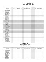 BẢNG THEO DOI CHUYEN CẦN 5B 2011