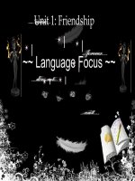 Unit 1- Language focus- 0988 055 990