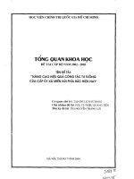 Nâng cao hiệu quả công tác tư tưởng của cấp ủy xã niền núi phía Bắc hiện nay