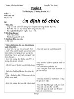 giáo án tuần 2 lớp 1