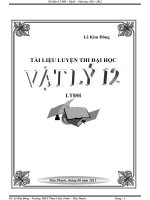 TÀI LIỆU LTĐH VẬT LÝ (TOÀN TẬP)