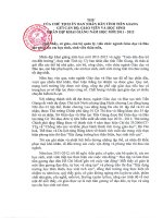 Thư của Chủ tịch UBND tỉnh Tiền Giang gửi CB, GV và HS nhân dịp khai giảng năm học mới 2011-2012