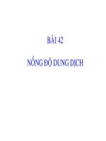 bài 42 nồng độ phần trăm