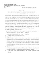 Báo cáo tổng kết công tác đoàn 2010 - 2011