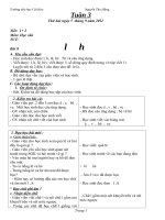 giáo án tuần 3-2011