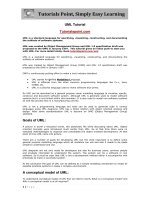 Tutorials point, simply easy learning UML TUTORIAL