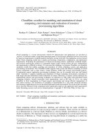một bộ công cụ để mô hình hóa và mô phỏng các môi trường điện toán đám mây và đánh giá các thuật toán trích lập dự phòng tài nguyên