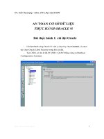 An toàn cơ sở dữ liệu, thực hành oracle 9i