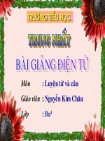 giáo án Luyện từ và câu
