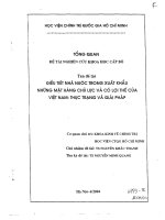 Điều tiết nhà nước trong xuất khẩu những mặt hàng chủ lực và có lợi thế của Việt Nam. Thực Trạng và giải pháp