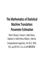 Dịch máy bài báo khoa học về dịch máy