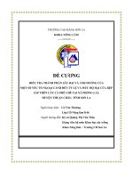 Đề cương điều tra thành phần sâu hại và ảnh hưởng của một số yếu tố ngoại cảnh đến tỷ lệ và mức độ hại của rệp sáp trên cây cà phê chè