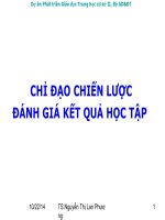 Chỉ đạo chiến lược đánh giá kết quả học tập