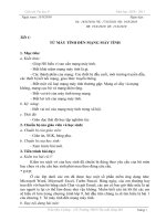 Giáo án Tin 9 kỳ I theo CV 961 chuẩn