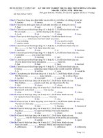 Đề Tốt nghiệp Tiếng Anh THPT 2006_Phan ban