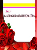 Bài 3 (tiết 1): các quốc gia cổ đại phương Đông