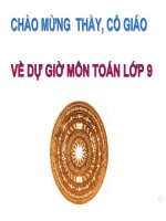 giáo án thao giảng, thi giáo viên giỏi hình học 9 sự xác định của đường tròn. tính chất đối xứng của đường tròn (9)