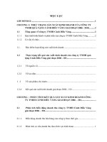 phân tích thống kê kết quả sản xuất kinh doanh của công ty tnhh quà tặng cánh diều vàng giai đoạn 2006 – 2010