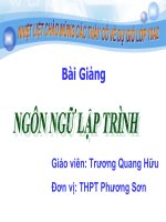 giáo án thao giảng, bồi dưỡng thi giáo viên giỏi ngôn ngữ lập trình (2)