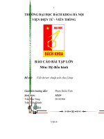 Báo cáo bài tập lớn môn hệ điều hành đề tài viết driver chuột usb cho linux