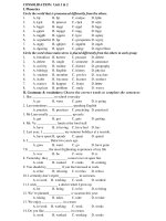 consolidation unit 1& 2 - test 10 minutes