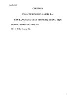 Thiết kế mạng lưới điện cho nhà máy điện